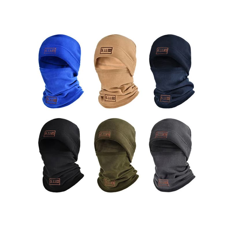 Balaclava polar unissex cobertura cabeça térmica, lenço esportivo militar tático, balaclava cachecol