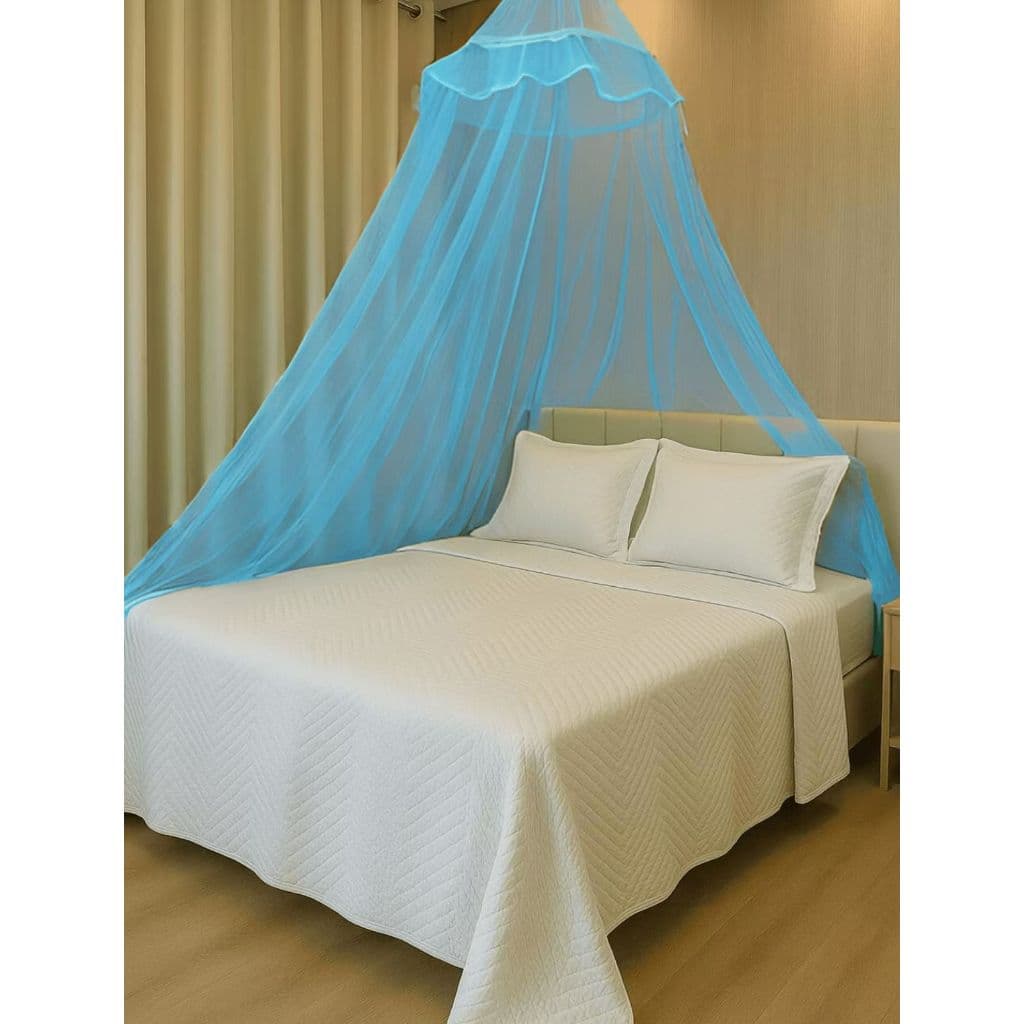 Mosquiteiro de teto para cama solteiro/casal renda filo micro furos - Promoção