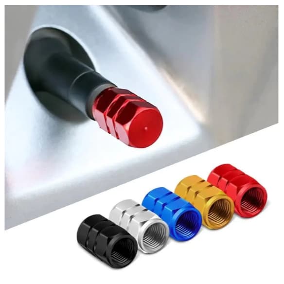 Kit 4 Automóveis Válvula Do Pneu Caps Aro Da Roda De Carro Tampas Tampa Estilo Acessórios Motocicleta Auto