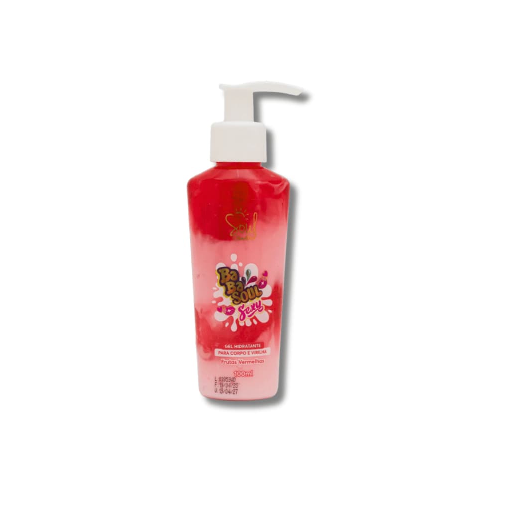 Gel Hidratante Corpo e Virilha Frutas Vermelhas 100ml - Soul Cosméticos