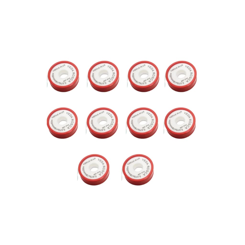 Fita Veda Rosca Teflon 5m - Lotus KIT C/ 10