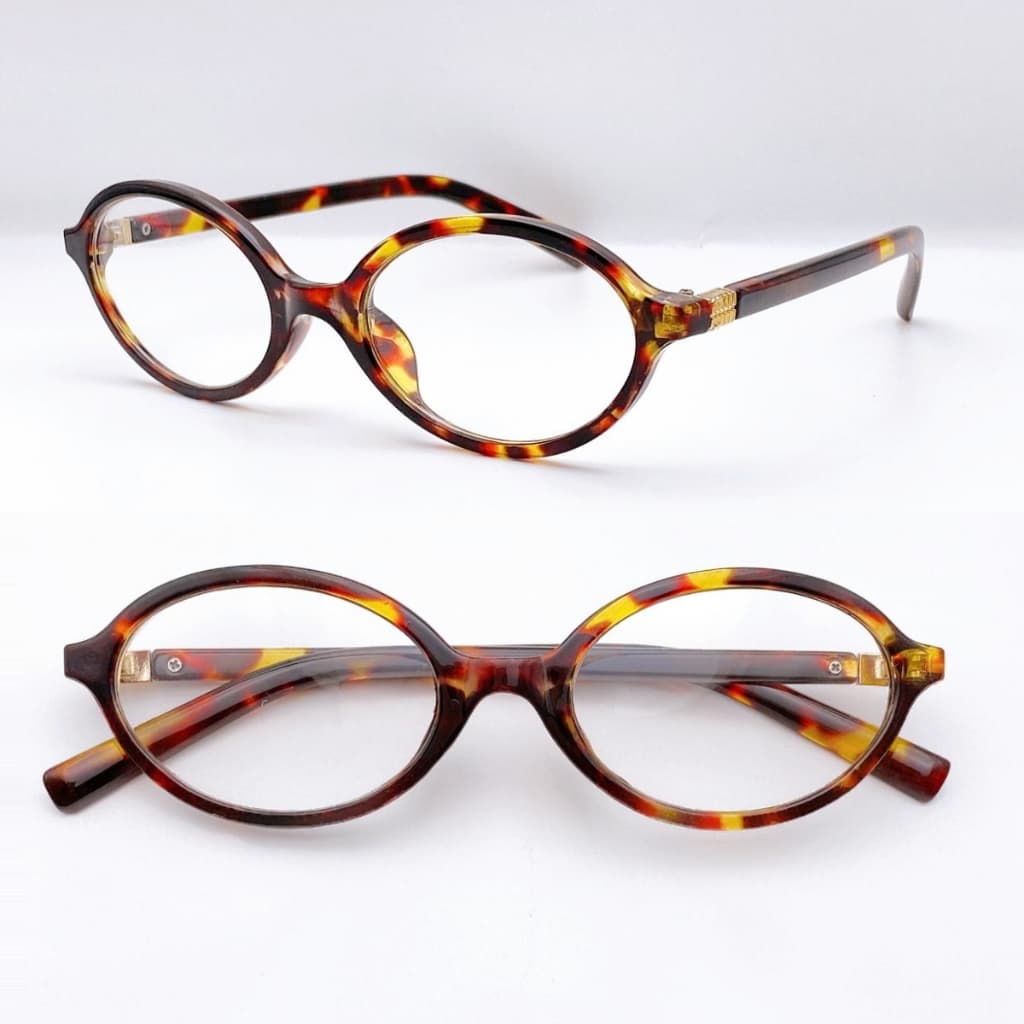 Óculos Vintage Com Estampa De Leopardo , Armação Oval , Bloqueio De Luz Azul Para