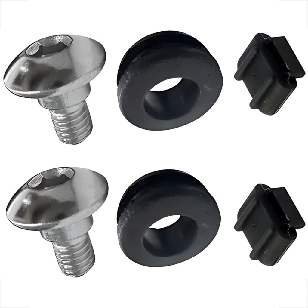 Parafusos Borrachas Do Protetor Escapamento Titan Biz Kit completo