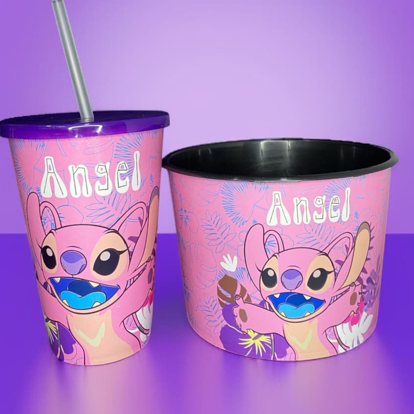 KIT PIPOQUEIRA 1.5L + COPO 550 ML ANGEL - CINEMA LEMBRANCINHA PRESENTES