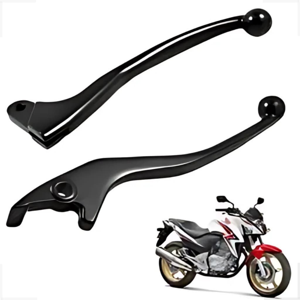 Kit Par Manete Embreagem E Freio Cb300 Cbx250 Twister Preto