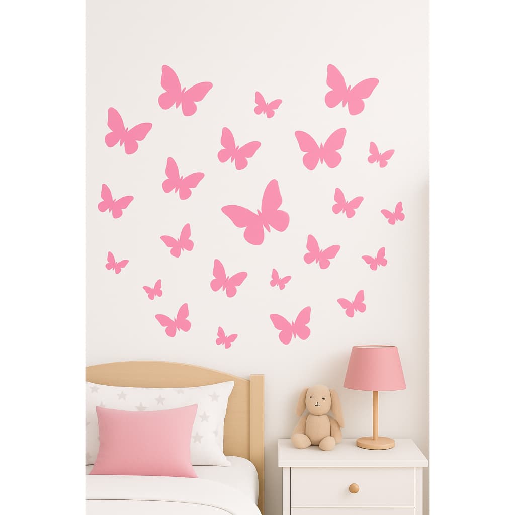 ADESIVO DE PAREDE 25 UNIDADES 3 TAMANHOS DECORATIVO QUARTO SALA ESCRITORIO (3CM/5CM/8CM)