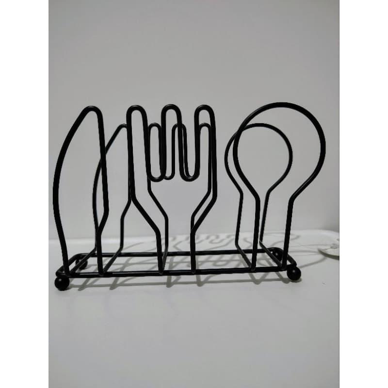 Porta Guardanapo/Suporte de Papel em Metal Preto.