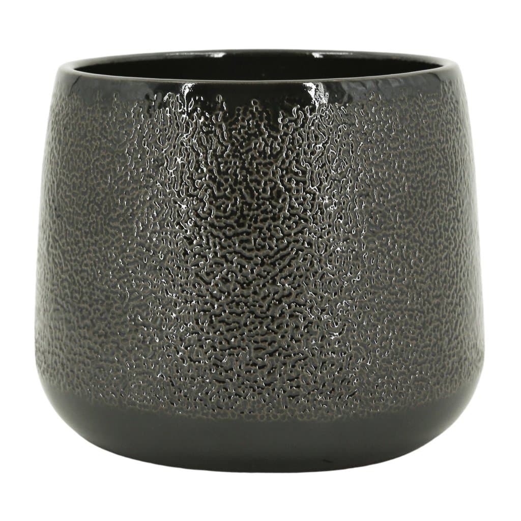 Vaso Cachepot Cerâmica Holandês - Bretagne Points Chumbo