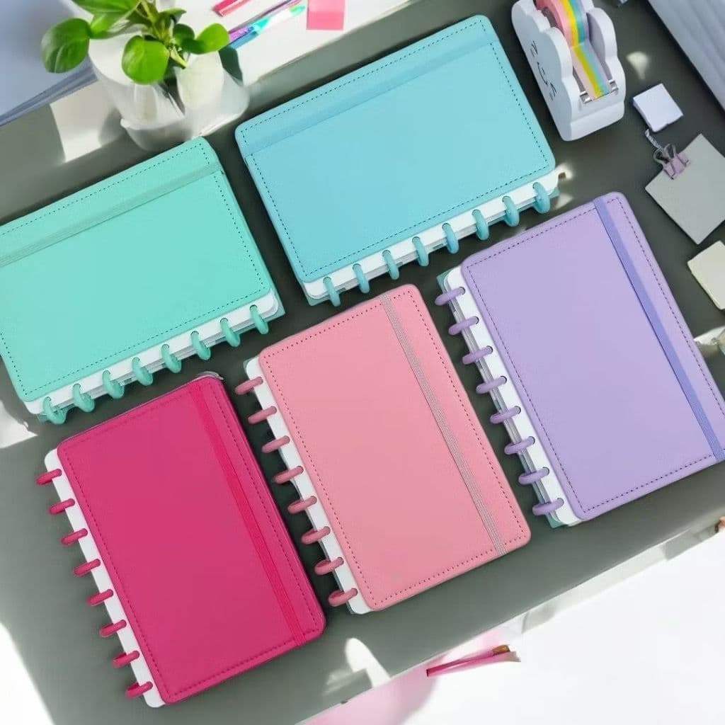 Caderno Inteligente Disco 8/ 10/ 11 COR LISO 80 folhas A5/ B5/ A4 (COM OU SEM MARCA RÉGUA)