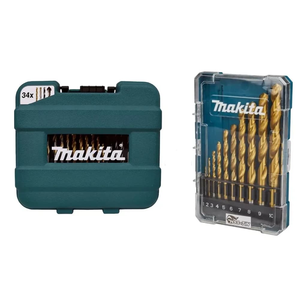 Jogo Brocas Bits Makita 34 Peças B68498 Kit Brocas D72849
