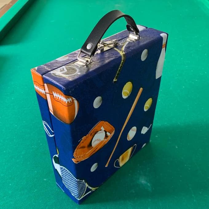 ESTOJO MALETA ESTAMPADO PARA 16 BOLAS DE SINUCA/BILHAR/SNOOKER