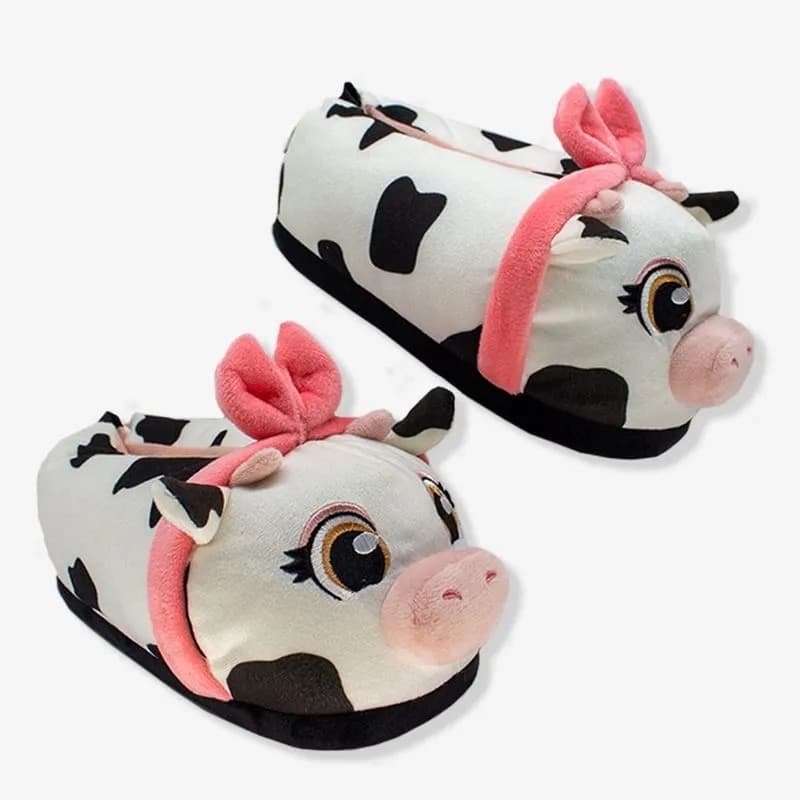 Pantufa 3D Vaquinha – Zona Criativa