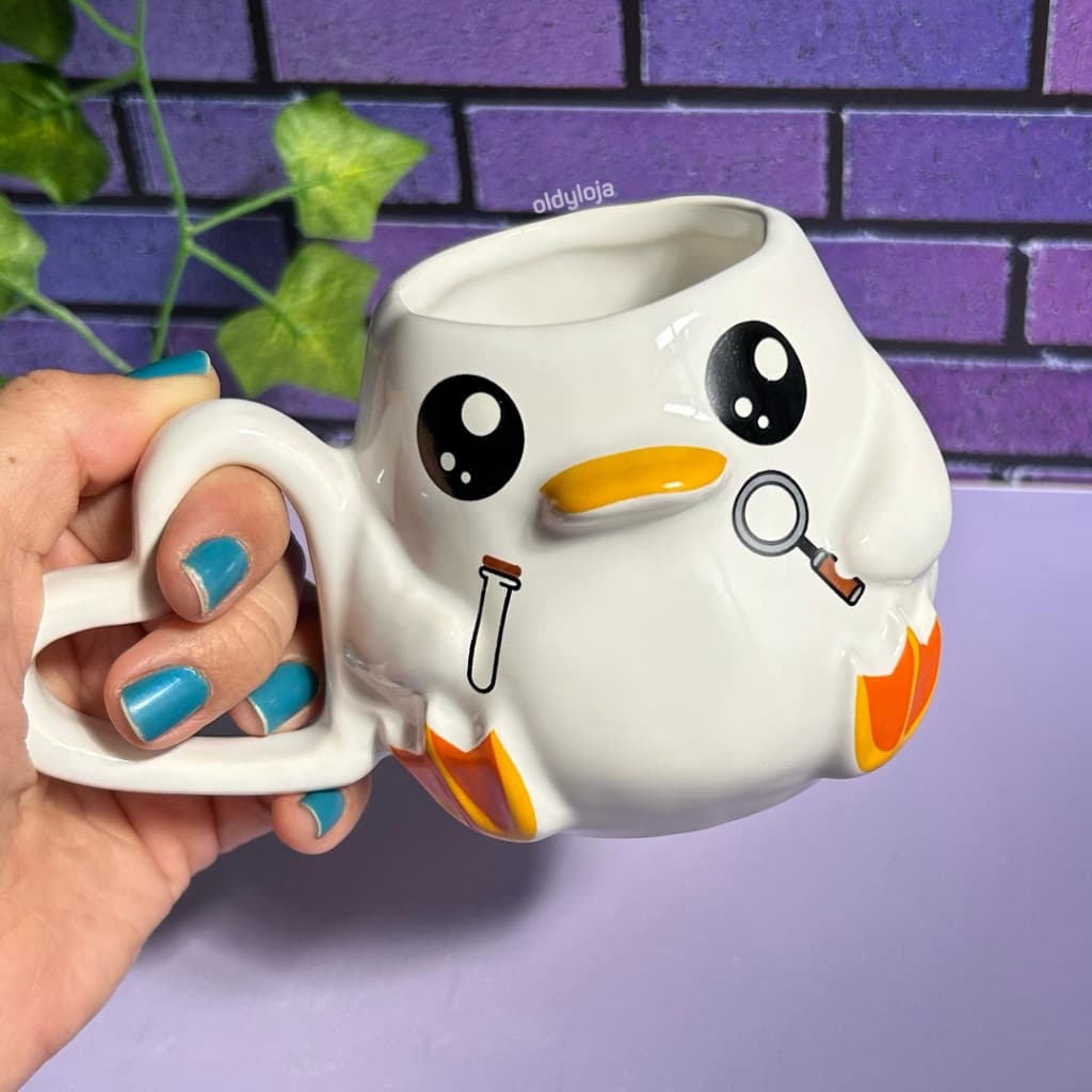 Caneca Pato Patologista Doutor Ducktor Presente Médico Medicina Veterinária Cerâmica