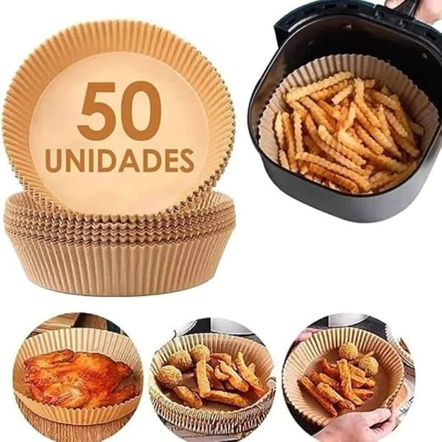 Forma De Air Fryer 50 Unidades Papel Manteiga Promoção