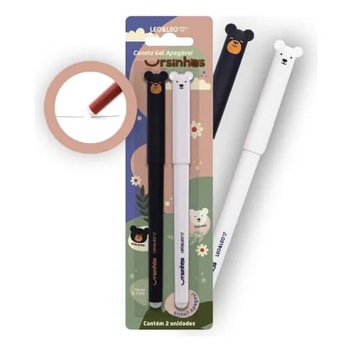 Caneta apagável 0.7mm com 2 unidades
