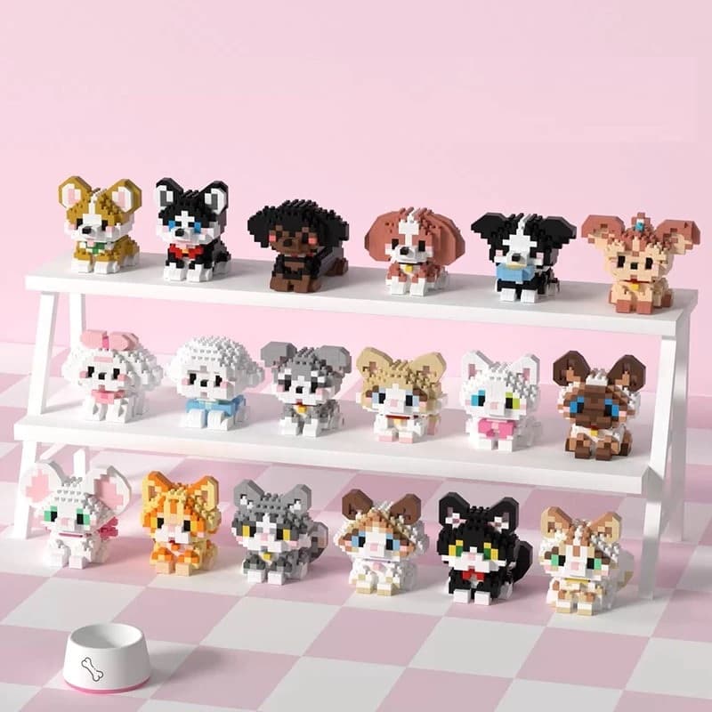 Monta Blocos De Construção , Dormitórios , Escritórios , Enfeites Para Cães E Gatos , Presentes De Aniversário