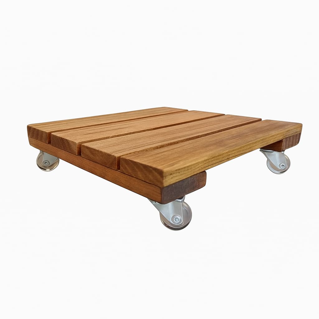Suporte para vaso de planta com rodinhas 30x30