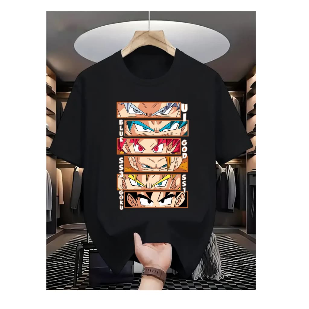 Camiseta Algodão Premium Streetwear Casual Basica Dragon Ball Super Goku