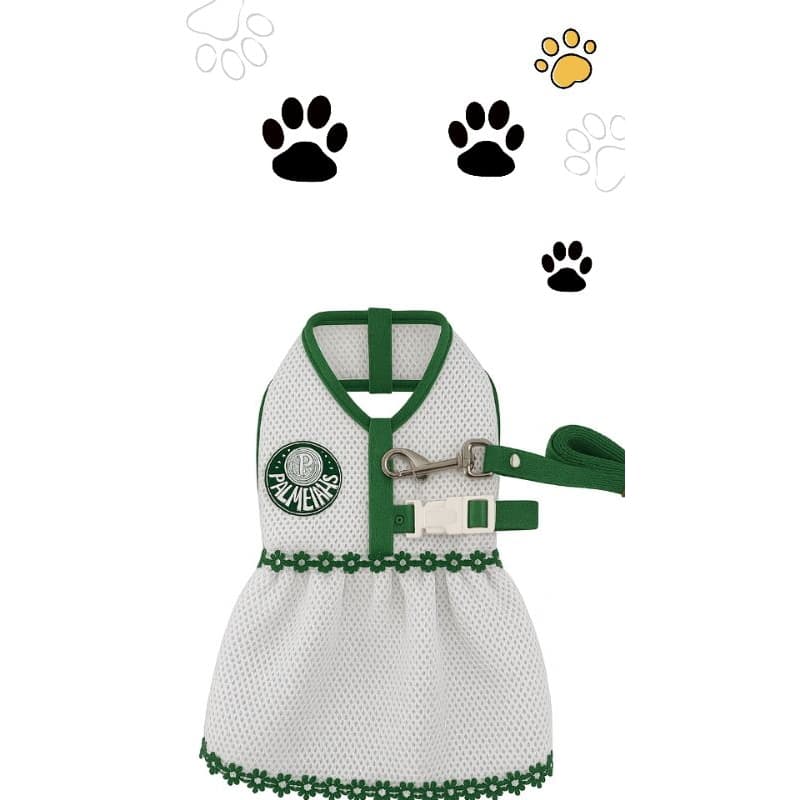 Roupinha de Cachorro Palmeiras C/saia