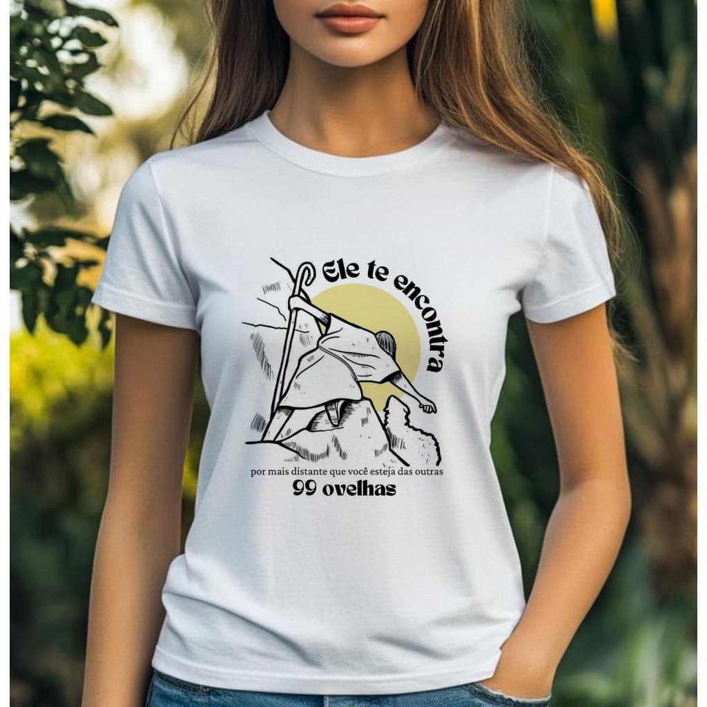 Blusa tshirt feminina ELE TE ENCONTRA,São Jose, Maria,Jesus camiseta tshirt cristã, gospel plus size