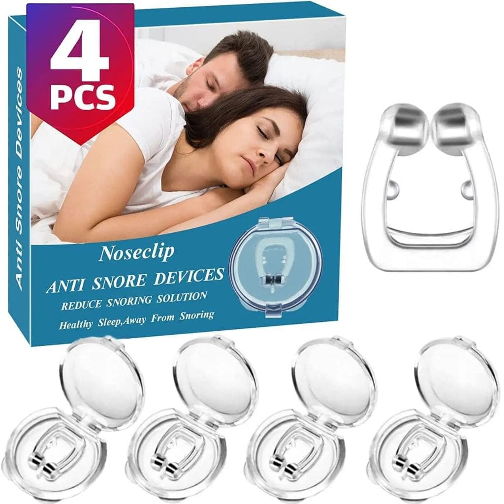 4 Clip Nasal Dilatador Magnetico Anti Ronco Apneia do Sono com Imãs
