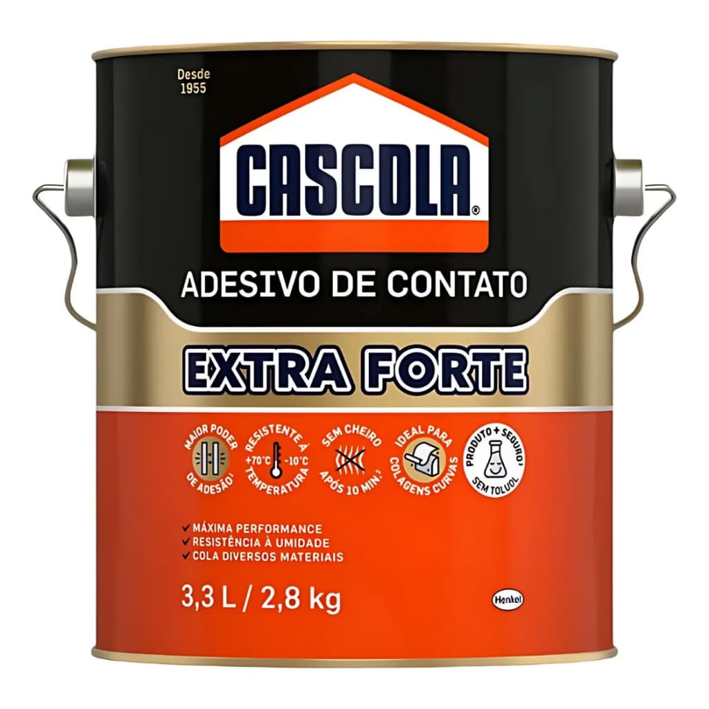 Cola De Contato Extra Forte 2,8kg Cascola S/ Toluol