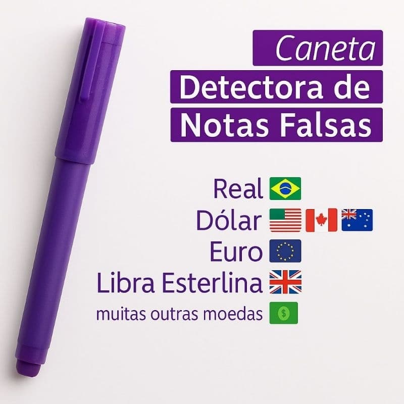 Caneta Detectora de Nota Falsa - Tomate