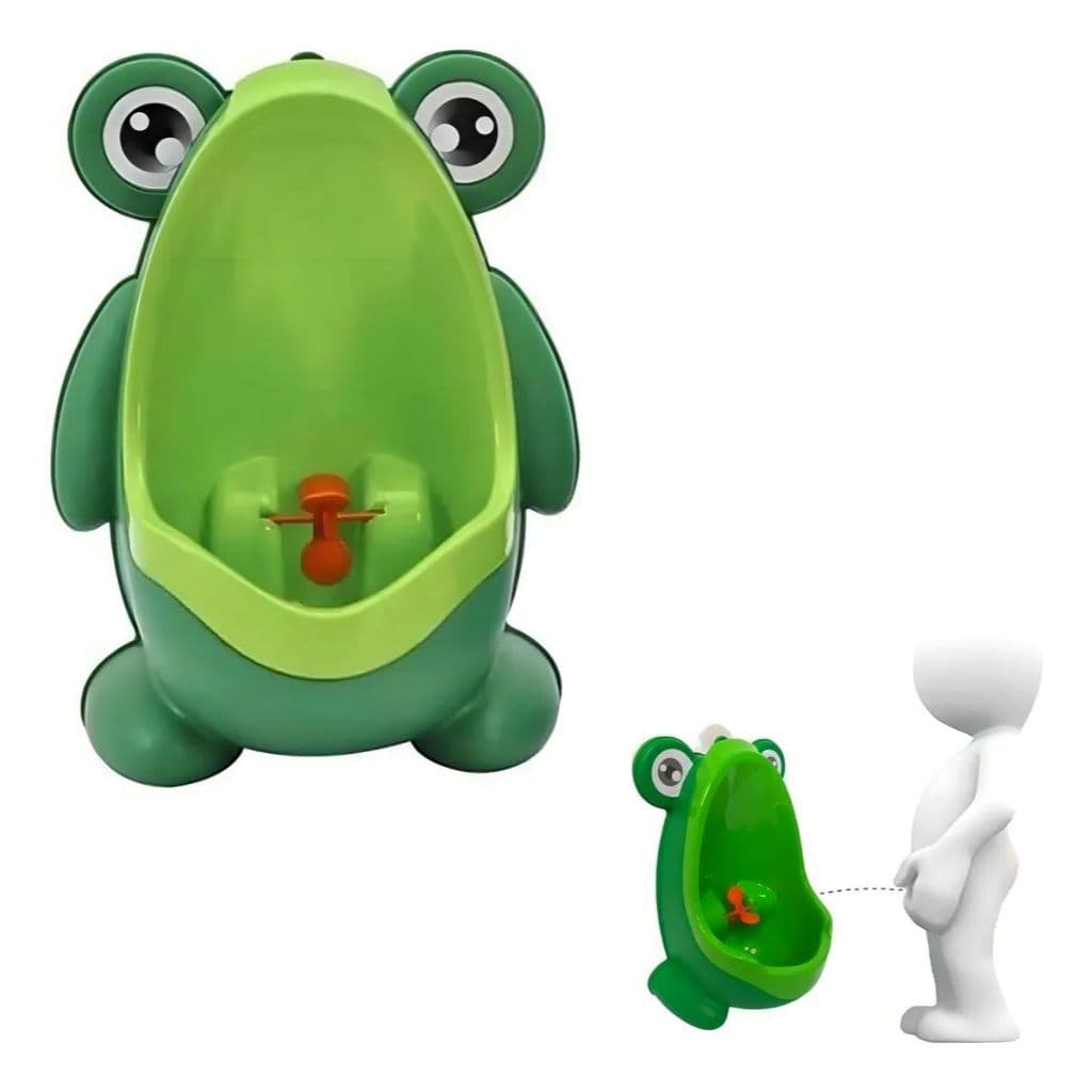 Pinico Penico Mictório Infantil Portátil Sapinho Desfralde Cor Verde-escuro 22x15x29 Alibaby