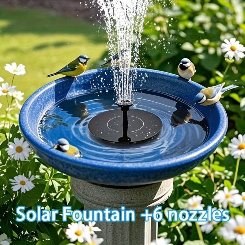 Fonte solar bird bath flutuante independente para jardim e terraço não necessária bateria simples conveniente