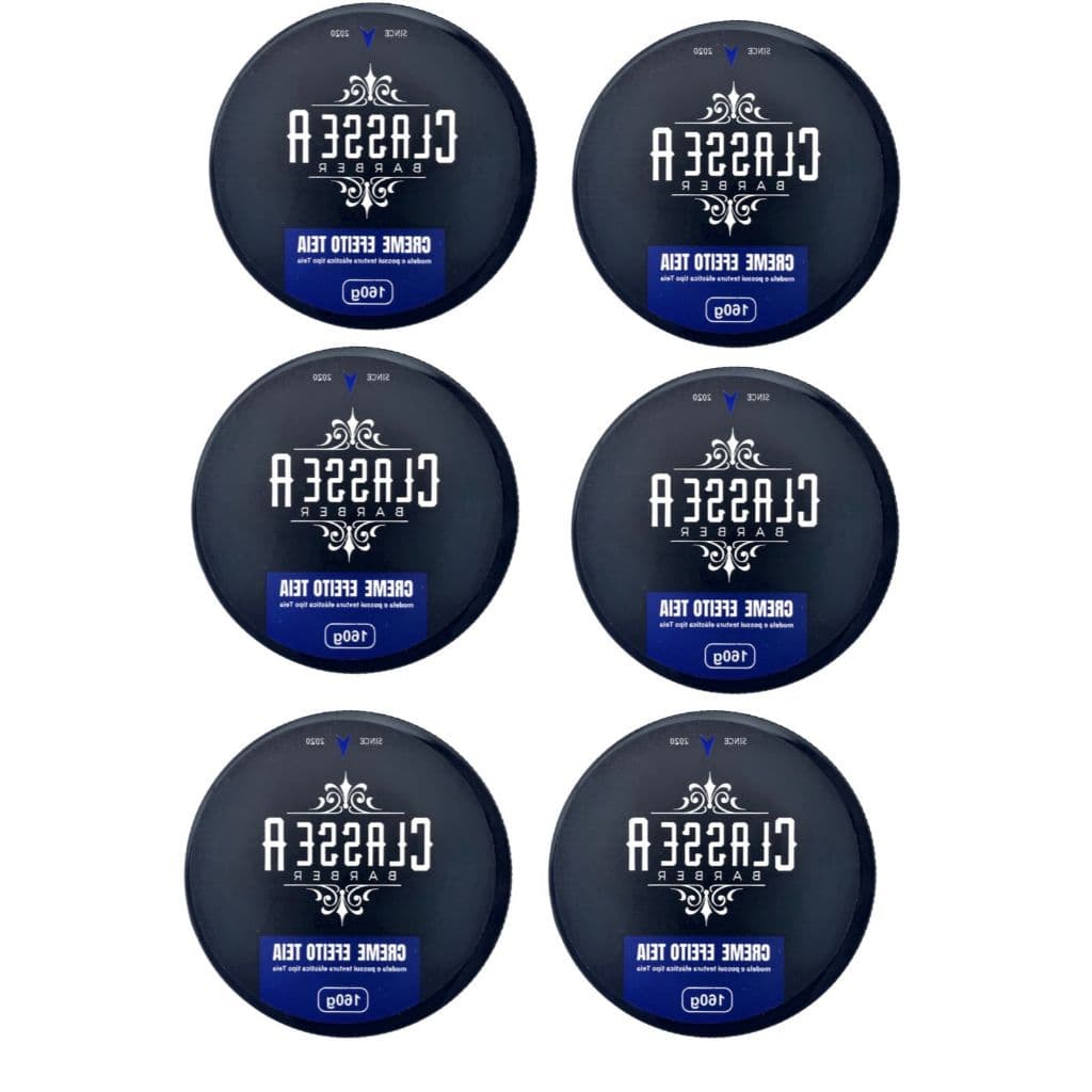 kit com 6 Creme Modelador Teia Alta Fixação Hidratação Classe A 160g