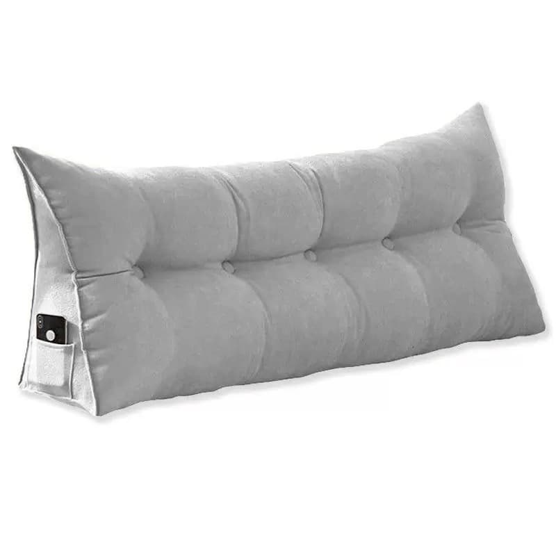 Almofada Cabeceira Encosto Apoio Lombar 190cm King Suede