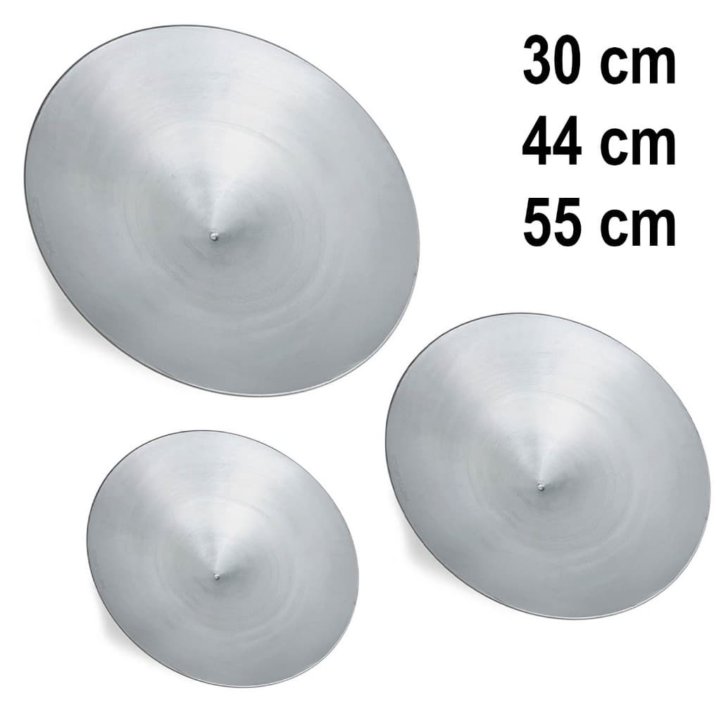 Kit Bateia Aço galvonizado tradicional 30cm 44cm 54cm Garimpo de ouro 3 peças