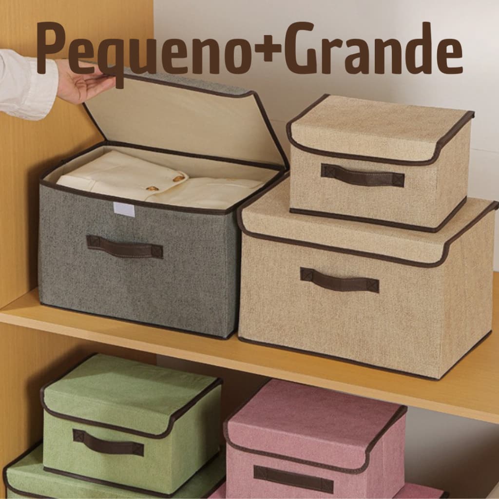 Caixas Mutiuso Organizadora Colors Dobravel TNT para armarios, guarda roupas