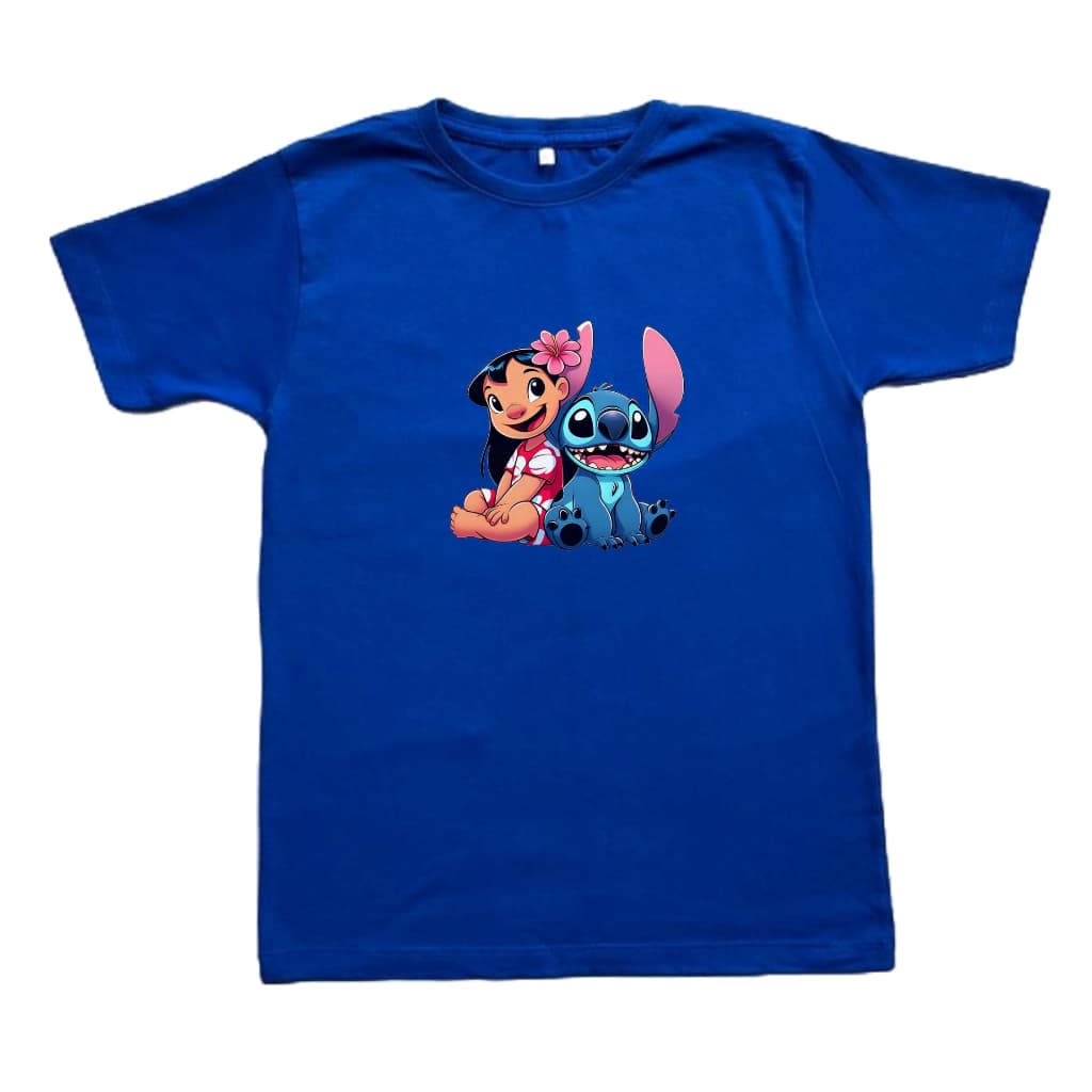 Camiseta Infantil Lilo Stitch 100% Algodão
