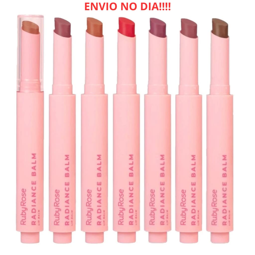 Lip Balm Labial em Caneta Radiance Hidratante Ruby Rose Nutrição e Brilho para seus Lábios