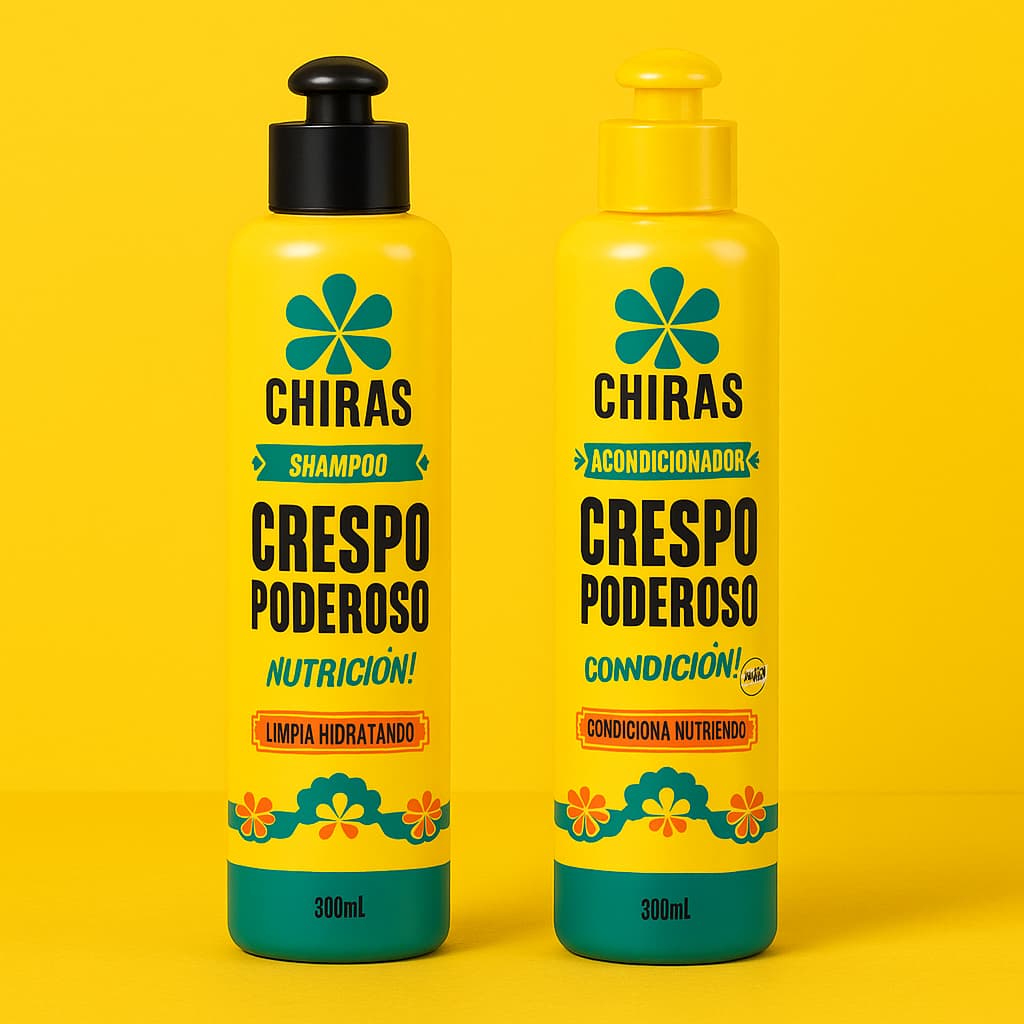 Kit Shampoo e Condicionador Chikas Crespo Poderoso 300ml