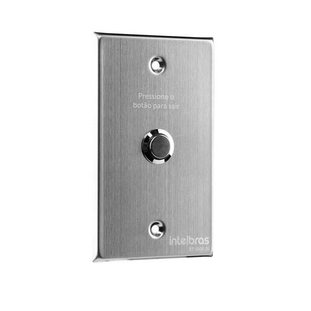 Botoeira Acionador de Abertura Inox Embutir 4x2 BT 5000 IN Intelbras