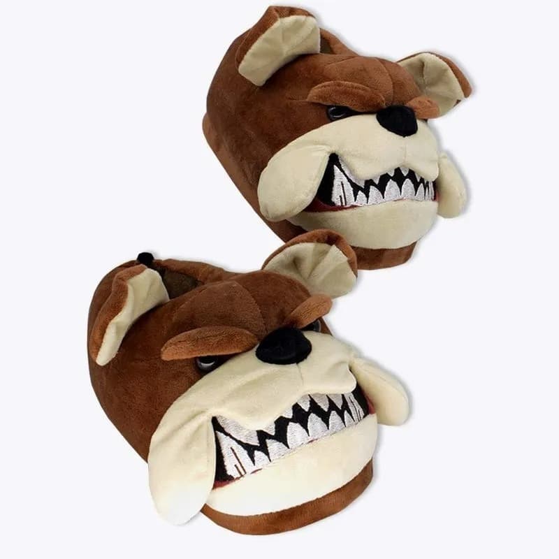 Pantufa 3D Cachorro Bulldog - Zona Criativa