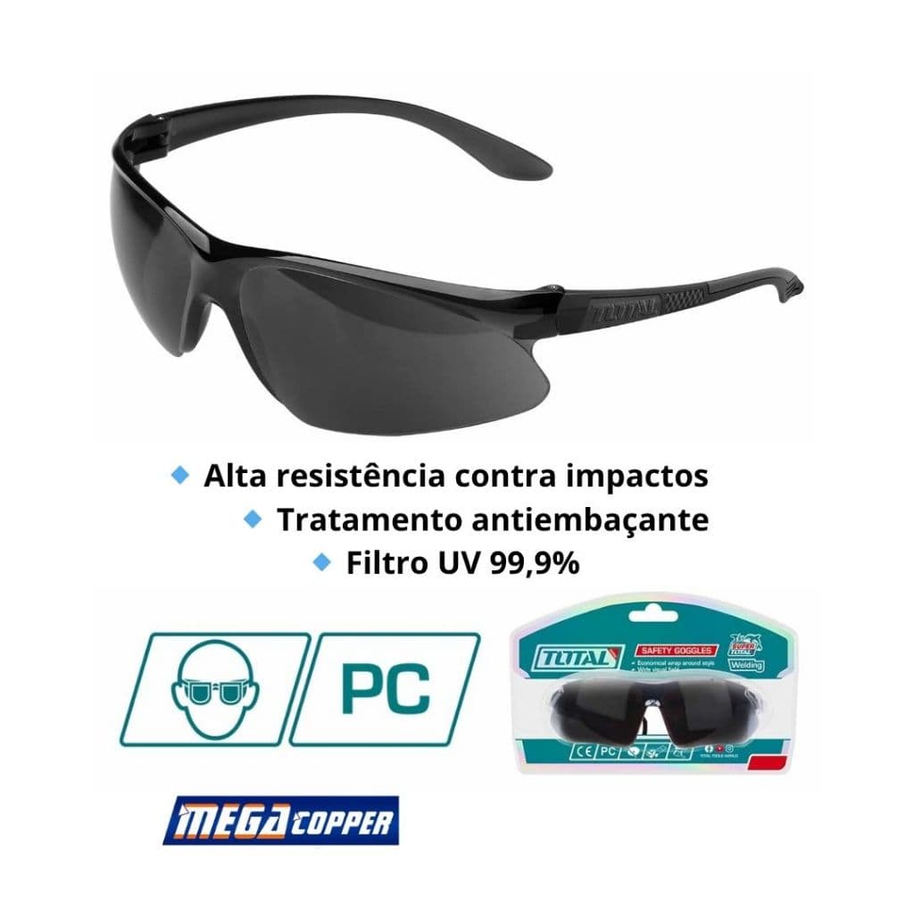 Oculos de Proteção EPI fume Visão Ampla e Clara resistênte Antiembasante esportivo Esportes Ciclismo O MELHOR