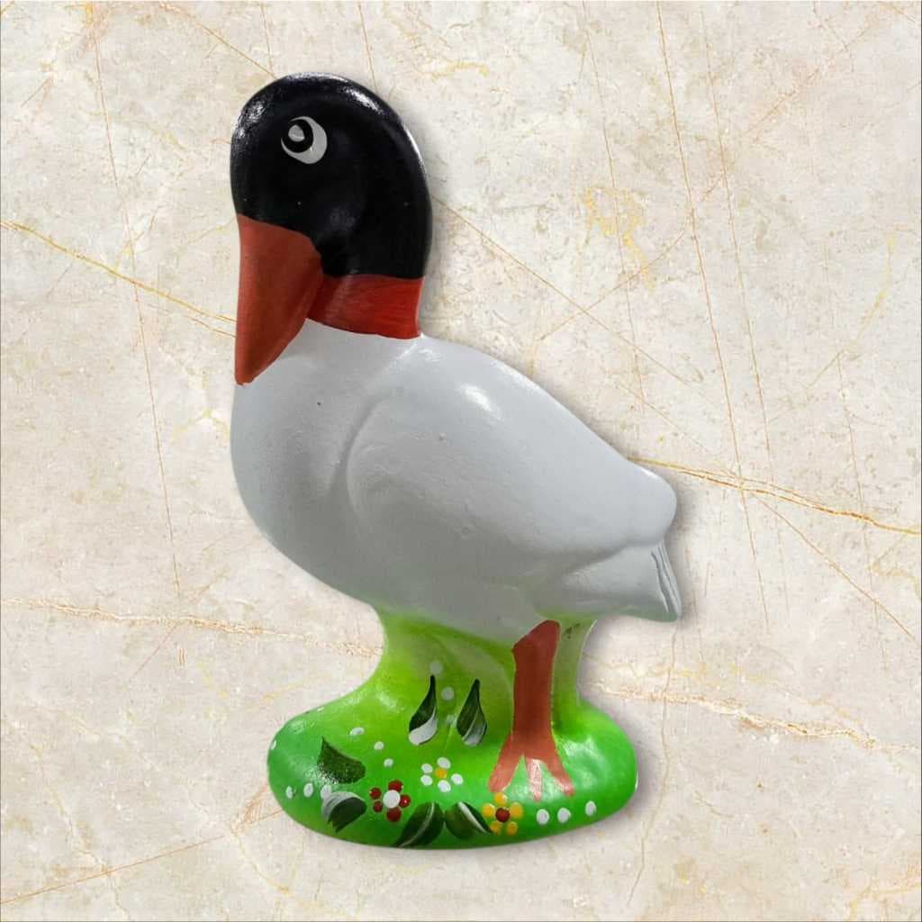 Tuiuiu decorativo em cerâmica