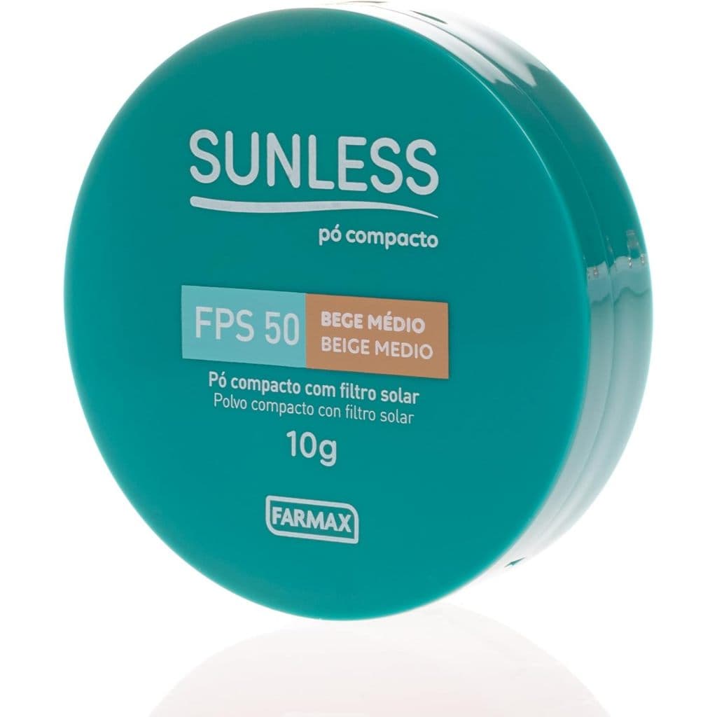 Pó Compacto Sunless com Filtro Solar Bege Médio FPS50 10g