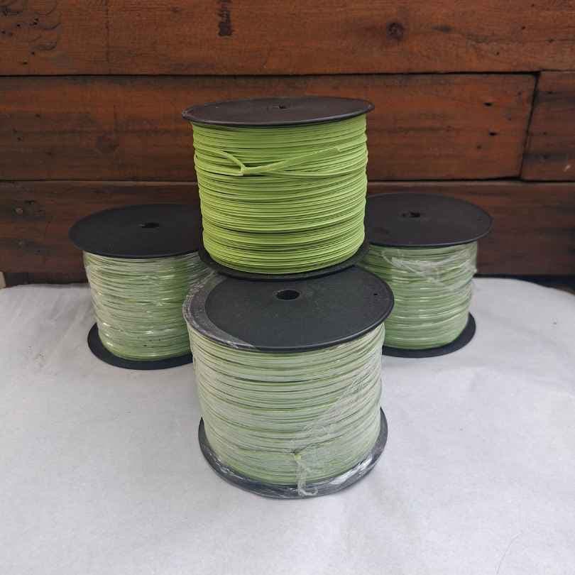 Arame Plastificado Fio Duplo Carretel 1300g - Cor Verde