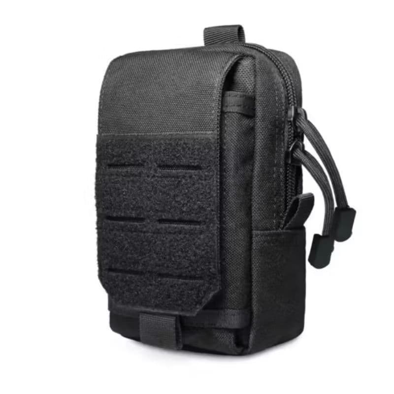 Confira Bornal com Porta Celular e Objetos Tático com Velcro Sistema Molle Laser Cut Modular
