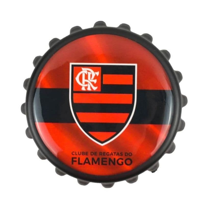 08558LA-5-B | Abridor De Garrafas Tampa 8x8cm - Flamengo