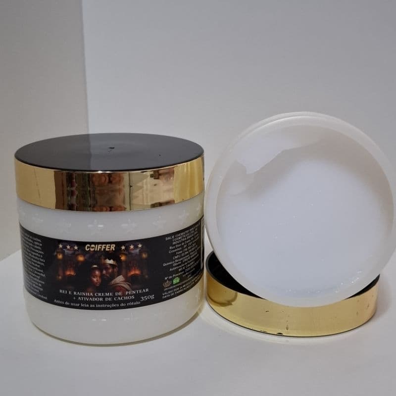 CREME DE PENTEAR REI E RAINHA ATIVADOR DE CACHOS COIFFER 350G
