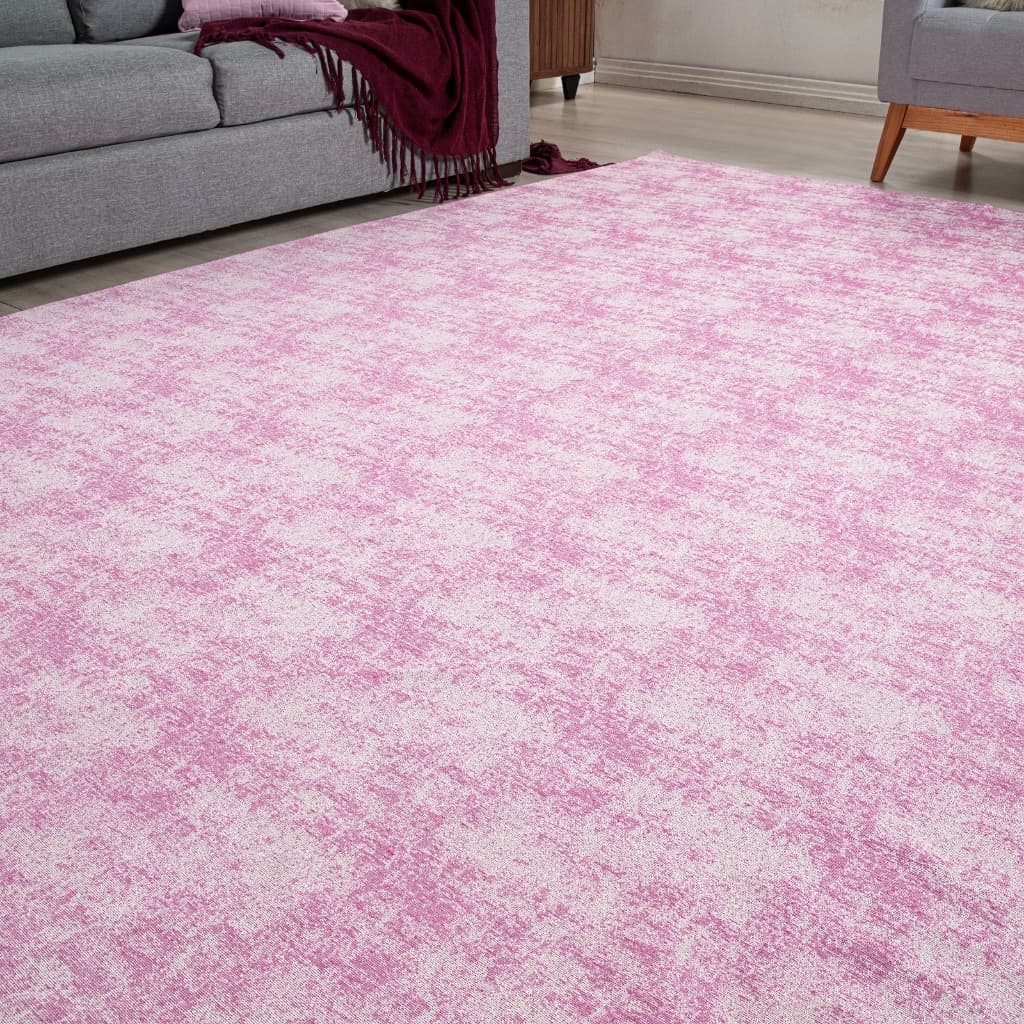 Tapete Rosa 1,00 M X 1,40 M Com Antiderrapante Para Quarto Infantil Conforto E Segurança Para O Bebê