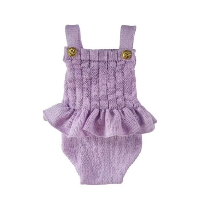 Body Luxo tricô com Saia | Botões Dourados | Roupa para Ensaio Fotográfico Bebê