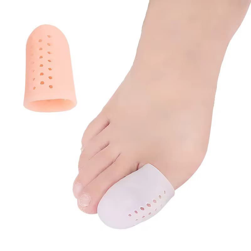 Par Protetor Dedão Do Pé Dedeira Silicone Calo Unha Encravada