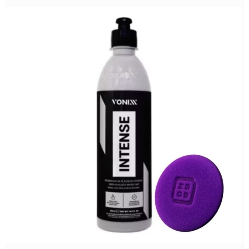 Revitalizador Plastico Intense Vonixx 500ml Cuidados Automotivos Para Interiores De Carros Proteção UV Acabamento Brinde