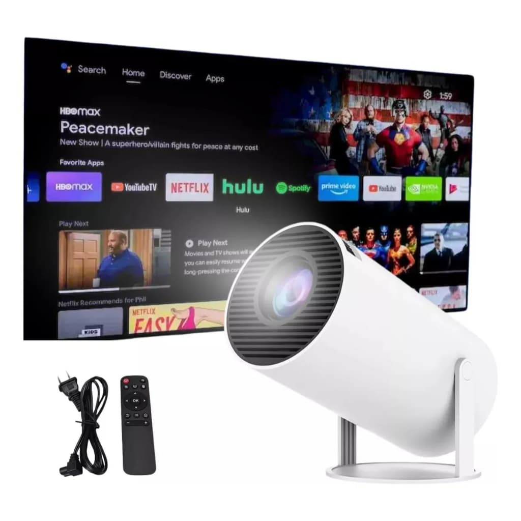 Projetor 4K HD 150 Polegadas Celular, Tv B0x, Xbox, PS, Pc, Wifi HY300 Envio Imediato
